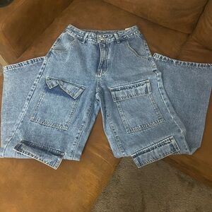 SHEIN Denim Jeans with Pocket Detail